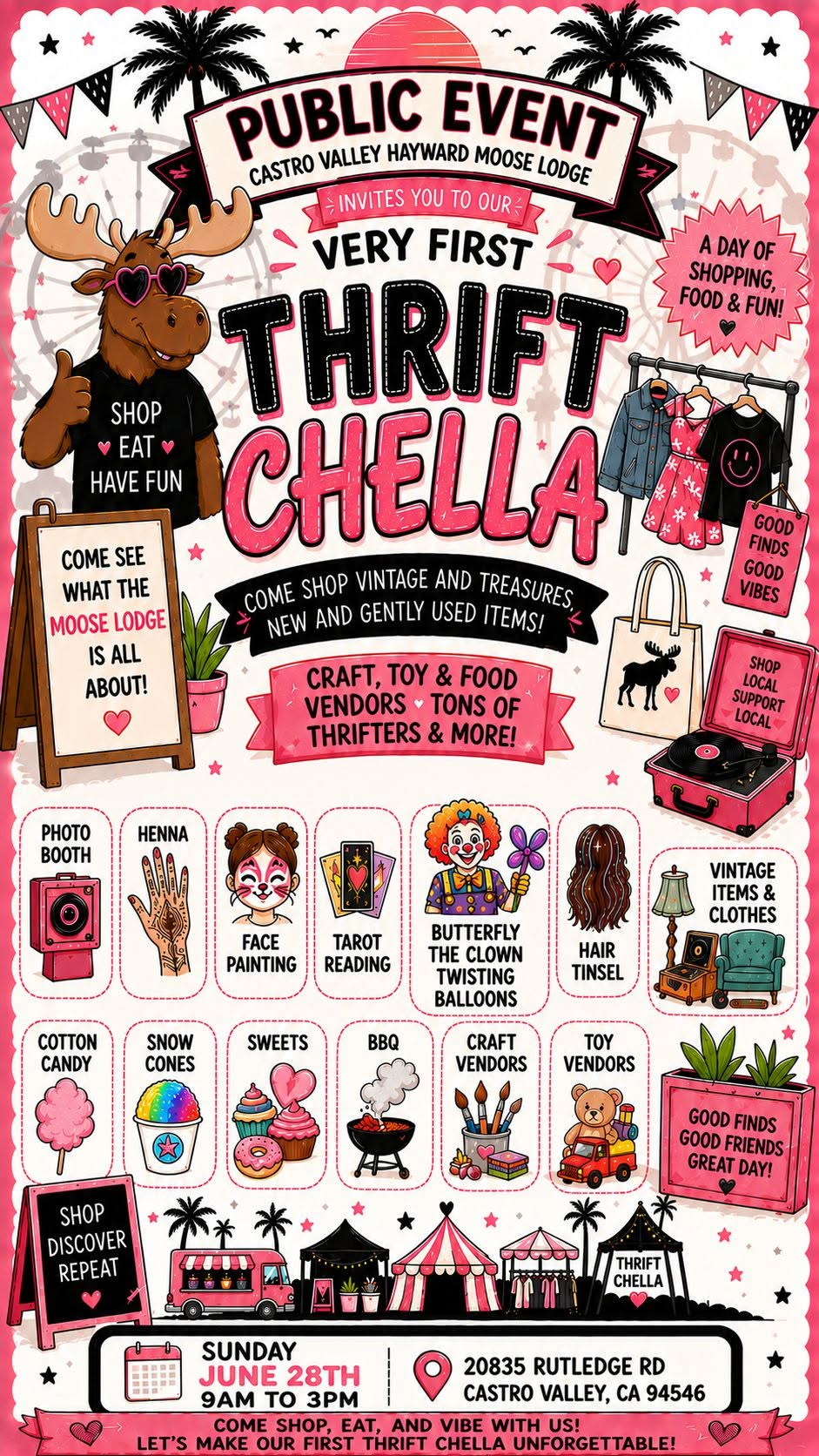 Thrift Chella at Castro Valley Hayward Moose Lodge