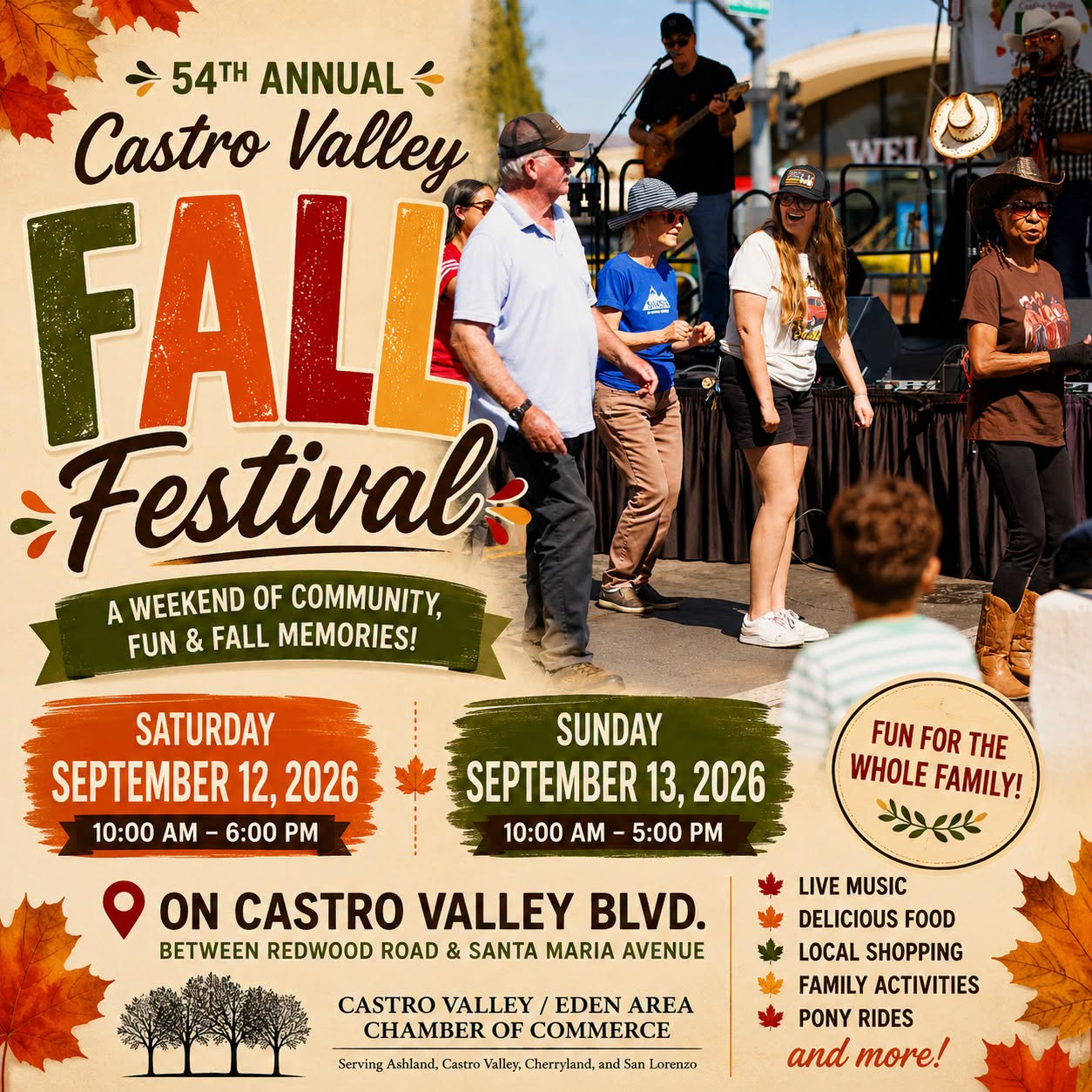 54th Annual Castro Valley Fall Festival at Castro Valley Boulevard